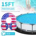 TIEBOLA 15 Foot Eco-Friendly Round Pool Liner Pad - Prevent Punctures and Extend The Life of Your Above Ground Swimming Pool or Hot Tub Liner, Eco-Friendly Above Ground Pool Liner pad