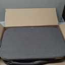 LONBET Laundry Basket with Lid, Made from Breathable Fabric | Aesthetic Clothes Hampers for Laundry with Side Handles & Sturdy Bamboo Frame (40 Gallons - Double, Gray)