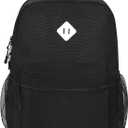 STEAMEDBUN Black Backpack for School,Teens Boys Backpack for Elementary School Bag (Medium - 17"H)