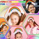 Crazy Hair Clip Kit Crazy Hair Day Accessories for Girls Funny Head Band for Kids and Adults Party Gift(Rainbow)