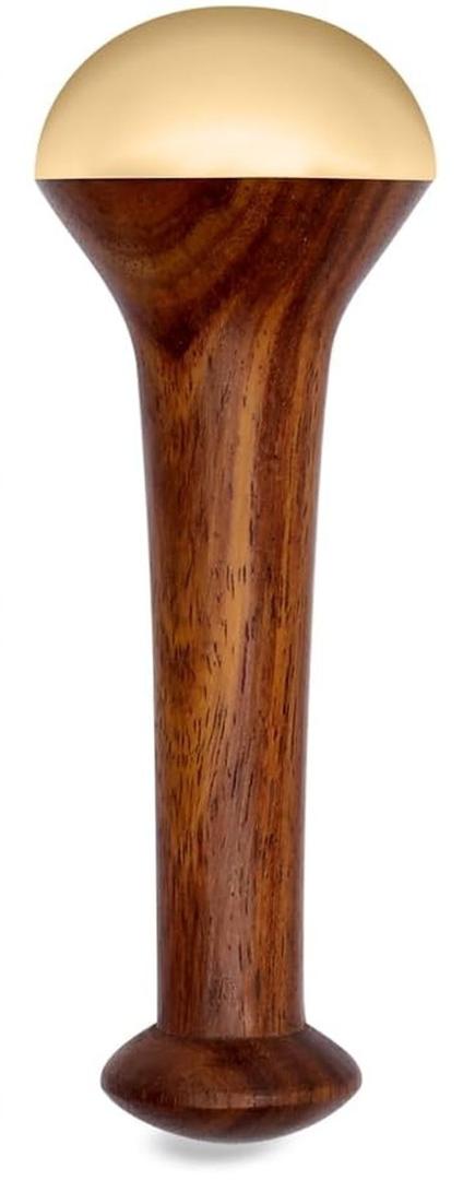 HealthAndYoga BronzLift Kansa Face Massager - Kansa Wand Ayurveda Benefits of Bronze - Skin Lustre (Single Dome)