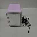 Skincare Fridge, 4L Makeup Mini Fridge With Dimmable LED Light Mirror for Bedroom, Car, Office & Dorm, Cooler & Warmer, Small Refrigerator for Cosmetics, Skin Care and Food (Mirror, Purple)