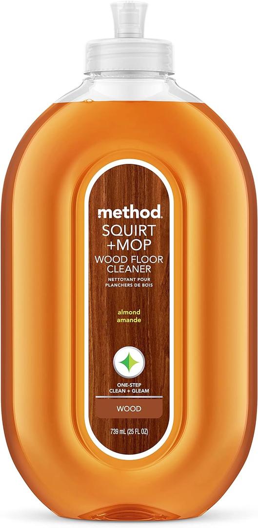 Method Squirt + Mop Hardwood Floor Cleaner, Almond, 25 Ounce, 1 pack