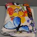 Butterfly Blanket Beautiful Butterfly Throw Blanket Ultra Soft Flannel Vintage Botanical Butterflies Blanket Gifts for Kids Adults 50"X40"