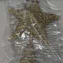 Joiedomi 8 inch Christmas Gold Glitter Star Tree Toppers Metal Lighted with 20 LED Lights for Xmas Decorations, Holiday Party Indoor Decor