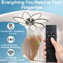 Replacement Remote Control for Ceiling Fan with Lights, Compatible with ADH-CFL02 CFL04 CFL05 CFL06 CF07 CF08 CFL09 CFL10 CFL11 CFL12, Remote Only