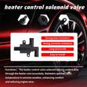 4H0121671D 4H0121671B Heater Control Valve Solenoid Fits for A3 A4 A5 A6 A7 A8 Q3 Q5 Q7 RS6 RS7 S6 S7 S8 TT TTS 2005-2018, Atlas Beetle Golf GTI Tiguan 2012-2018 Heater Control Water Valve