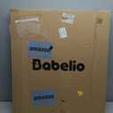 Babelio Baby Gate for Stairs, Kitchen & Doorways, 26-43" W 28" H No Bottom Bar| Easy Installation| One-Handed Operation| Auto-Close| Hardware Mount (Drill Needed) Safety Dog/Pet Gate Indoor (White)