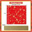 3 x Vichona Kraft Paper Christmas Wrapping Paper for Gifts, Red Xmas Party Decorations, Mini Roll 17 Inches x 16.4 Feet, Cute Christmas Wrapping Paper Roll for Kids, Xmas Stocking Snowflakes Reindeer