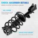 ILONPA 171128L 171128R Front Struts Shocks w/Coil Spring & Sway Bar Links for 2008-2019 Dodge Grand Caravan (Exc. RT, GT) / 2008-2016 Chrysler Town & Country (Exc. S), Shock Absorbers Assemblies K7258