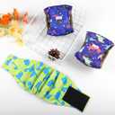 5 Pack Dog Diapers Male Reusable, Premium Belly Bands for Dogs, High Absorbing Male Dog Pee Wraps for Doggie in Incontinence or Excitable Urination Dinosaur, M