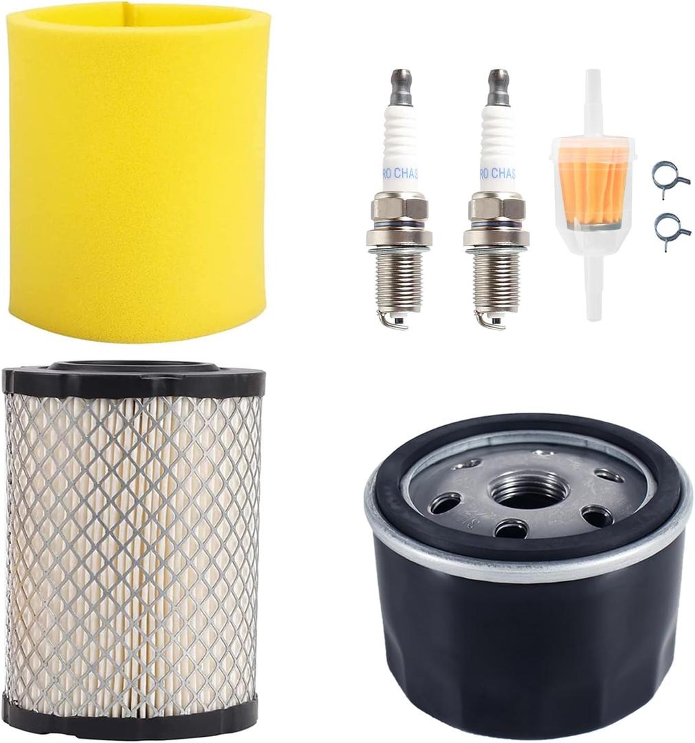 Z355E Z335E Air Filter Oil Filter Tune Up Kit for John Deer Z345R Z345M Z355R Z225 Z355E E120 Z235 Z335 Z345 Z355 LT150 46 48 Mower w/ 17.5hp 19.5hp 20hp 21hp Engine