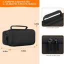 Hard Carrying Case for JBL Flip 7/6 / 5 Portable Bluetooth Speaker, Storage Holder Travel Bag with Mesh Pocket for USB Cable, Very Suitable for Home, Outdoor, and Travel, Black