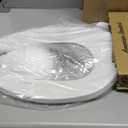 American Standard 5901100.020 Commercial Elongated Open Front Toilet Seat with Stainless Steel Hinge, White