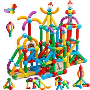 TOKBLOK Magnetic Building Blocks for Boys and Girls, 132Pcs Creative Magnetic Sticks and Balls STEM Construction Toys for Kids Toddlers Early Development Educational Learning (132pcs Circus Set)