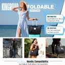 Suitcases With Wheels Expandable Foldable Luggage Bag, Detachable Rolling Duffle Bag With Wheels Carry-On Large Duffel Bag, Collapsible Rolling Travel Bag For Men Women Travel Or Business