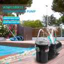 W3SP1580X15 Pool Pump Replace for Hayward PowerFlo LX, 1.5 HP Single Speed Motor Above Ground Pool Pump, 115V, 3450RPM,11.2A, 60HZ, Filter Swimming Pool Pumps For Pool Hot Tubs Water Circulation