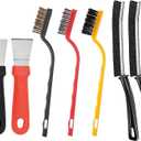 2 x Crevice Cleaning Brush Set Groove Gap Cleaning Tool for Cleaning KitchenHard Bristle Cleaning Supplies for Kitchen (colourful-7pcs)