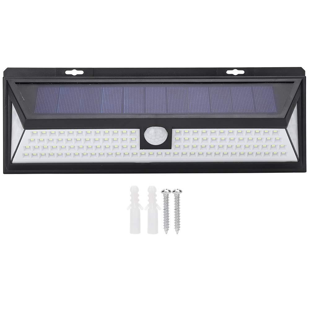 Solar Wall Light, 3 Lighting Modes Motion Sensor ABS Wall Mounted Solar Light with 118 LED, Solar Powered Wireless Lights for Front Door, Yard, Garden, Driveway, Aisle, Porch,