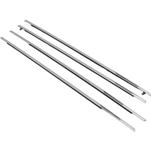 Motoforti Weatherstrip Window Seal, Window Trim Seal Belt, for Honda Accord 03-07, PVC, No.72450SDAA01/72410SDAA01/72950SDAA01/72910SDAA01, Silver Tone, 4pcs