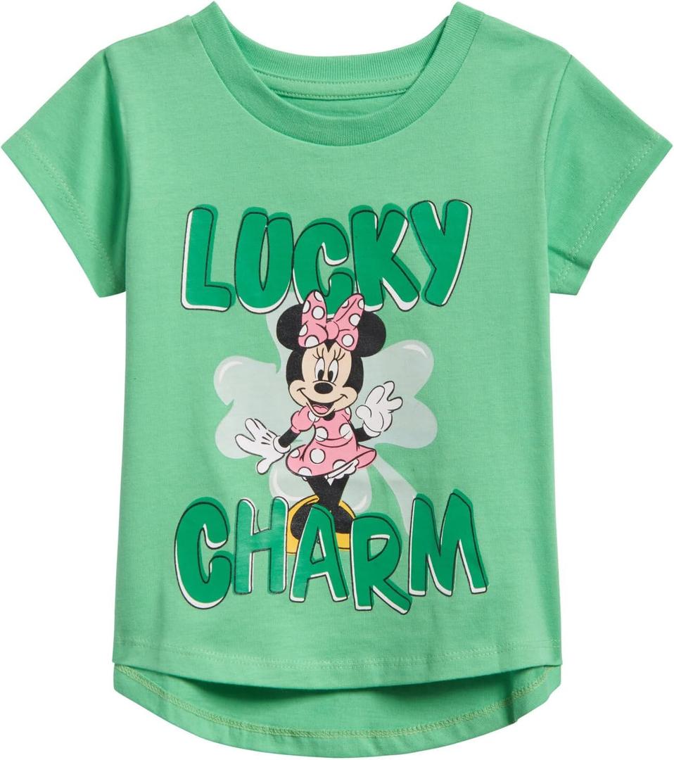 Disney Minnie Mouse Girls' Drop-Tail T-Shirt for Baby & Kids (Small)