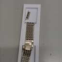 Metal Band Compatible with Apple Watch Bands for Women 40mm 41mm 42mm 38mm 44mm 45mm 46mm 49mm, Dressy Stainless Steel Link Bracelet, Designer Strap for iWatch Series 11/SE/10/9/8/7/6/5/4/3/2/1/Ultra (Starlight)