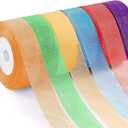 6 Rolls Organza Ribbon Sheer Chiffon Ribbon Transparent Chiffon Ribbons for Christmas Valentine's Day Gift Wedding Birthday Bouquet Garland Bow Making (25 Yards x 6 Rolls, Color Series)