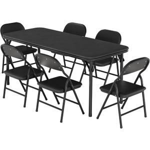 GAOMON 7 Piece Set Folding Table and Chairs Set for Boys and Girls