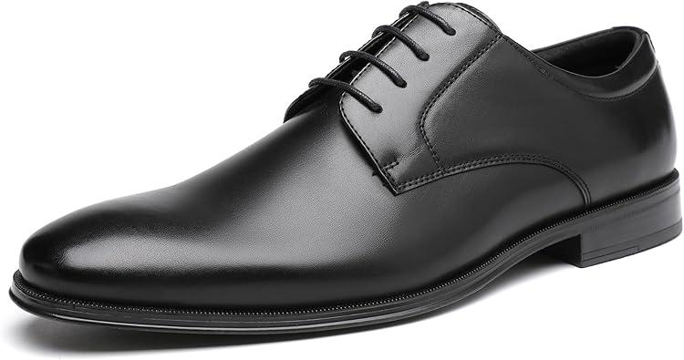 DECARSDZ Mens Classic Formal Oxford Lace-up Patent Leather Shoe for Men Wedding Suit Tuxedo Dress Shoes Size 10W
