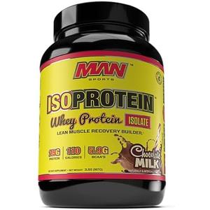 MAN Sports ISO-Protein 100% Pure Whey Protein Isolate Powder, Bubble Gum, 2 Pounds BB 4/2026