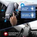 JOYROOM Wireless Car Charger, 15W Fast Charging Auto Clamping Car Phone Holder Charger, Phone Stand for Car Vent Phone Mount for iPhone 17/16/15 Pro Max Air, Galaxy S26/25 Ultra, Pixel 10 Pro and More