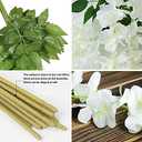 WEISPARK Fake Hanging Flowers - 30 Pieces 3.75 Feet/Piece Artificial Wisteria Vine Ratta Hanging Garland Silk Flowers for Home Party Wedding Decor
