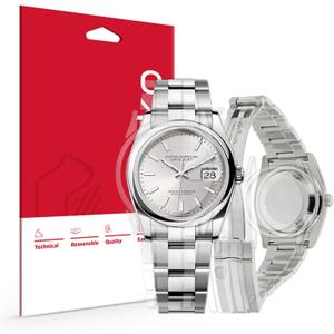 Skoko [1 Pack Protective Film for Rolex Datejust 36mm,Detail Expert Version, Glossy Clear Premiem Skin, Anti Scratch, Full Body Coverage