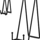IBosins 5 Pack 12 Inch Plate Holder Display Stands, Large Metal Black Frame Stand for Picture, Book, Photo Easel, Creation, Collectibles