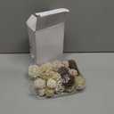 21 Pcs/lot Mixed 3 Colors Rattan Wicker Balls Vase Fillers for Wedding Party Christmas Decoration, Assorted Three Size(3cm/5cm/7cm) (White, Coffee, Nature Color)