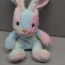Glow Guards 10'' Light up Peek-a-Boo Bunny Stuffed Animal, Singing Rainbow Bunny Stuffed Toy, Animated Interactive Rabbit Plush Toys Easter Birthday Gifts for Baby Toddlers Girls Boys