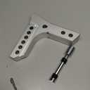 Aluminum Adjustable Trailer Hitch for 2-Inch Receiver 8 Inch Drop/Rise Hitch Ball Mount with 2" and 2-5/16" Ball Hitches Heavy Duty 12,500 LBS GTW Towing Hitch