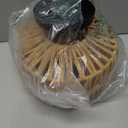  LED Rattan Deckenlampe aus Rattan/Metall Boho Pendelleuchte