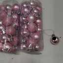 24 Count Mini Pink Ornaments for Mini Christmas Tree, Small Shatterproof Christmas Tree Ornaments Balls Party Decorations, 1.6 inch