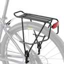 Rear Bike Rack - Bike Cargo Rack for Disc Brake/Non-Disc Brake Mount - Large Capacity Bicycle Pannier Rack, Height Adjustable for 26"-29" Frames (Width)