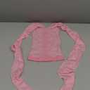 ABOCIW Workout Sets for Women 2 Piece Seamless Backless Long Sleeve Crop Top High Waisted Leggings Gym Sets (Small, Pink)