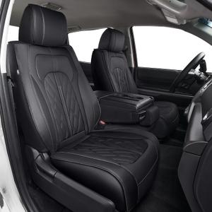 TTX for Toyota Tundra 2022 2023 2024 2025 2026 CrewMax Double Cab SR5 SR Limited Platinum 1794 Edition TRD Pro Capstone Seat Covers with Breathable Leather(Black, 5 Seats)