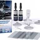Windshield Repair kit, Efficiency Glass Repair Resin Kit for Fixing Chips, Bulls-Eye, Cracks and Star-Shape Cack-2 Pack