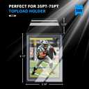 Resealable Top Loader Sleeves - Ultra Clear Team Bags for 35PT-75PT Toploaders Card Holder, Prevent Scratches & Dust, Ultimate for Sports, Game, Trading Cards Storage and Shipping(500 Count)