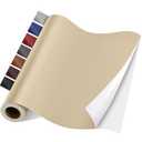 Self Adhesive Leather Repair Patch Kit, 31.4 in x 16 in Large Vinyl Leather Repair Tape for Furniture, Car Seat, Couch, Sofa, Chair Smooth Light Khaki