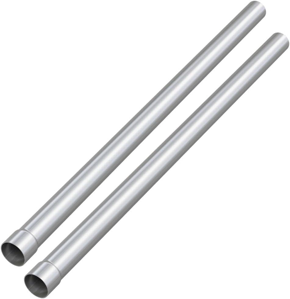 A-KARCK Straight Exhaust Pipe 3" Inlet 2 Pack, Stainless Steel 48" Long Mandrel Exhaust Tube, Custom Your Own Exhaust System