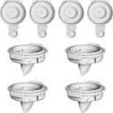 8PC Upgraded M9 Breast Pump Replacement Part, Including 4pcs Duckbill Valve and 4pcs Double-Layed Diaphragms for Momcozy Upgraded Mobile Flow | Upgraded M9, Valve, Diaphragms, 8PC Gray