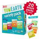 YumEarth Organic Variety Box - Jelly Beans, Giggles, Chewys, Sour Littles - Allergy Friendly (Top 9 Free), No Artificial Dyes, Non GMO, Gluten Free, Vegan -Individually Wrapped (Pack of 20) (EXP 03/05/28)