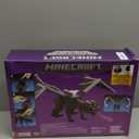 Mattel Minecraft Dragons Breath Ender Dragon Action Figure with 10 Discs, Giant Toy with 21.6-inch Length, 20-inch Wingspan with Moving Wings & Launcher