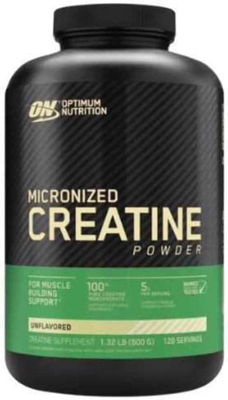Optimum Nutrition Creatine Powder, Unflavored, 600 Gram (1.32 Pound (Pack of 1))